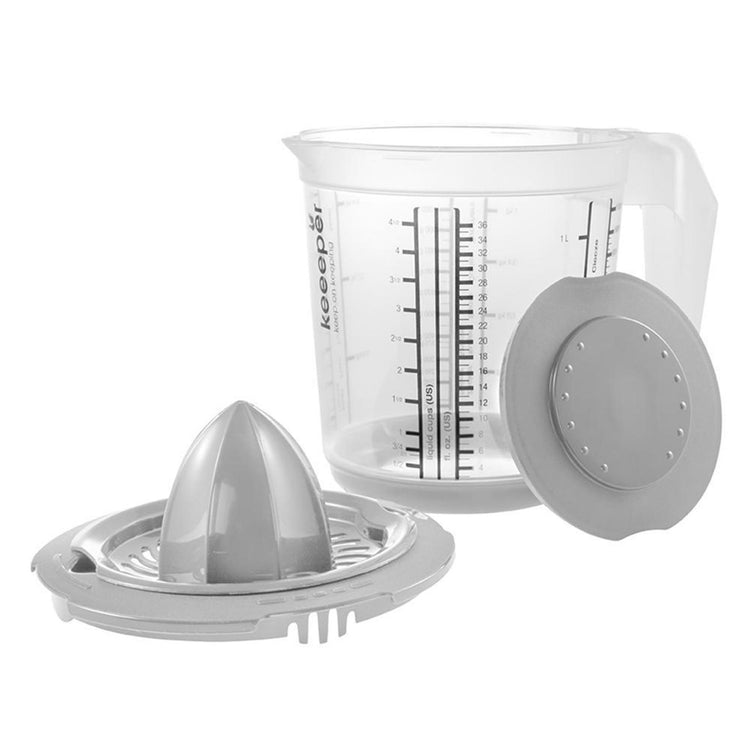 Keeper Messbecher 1l + Zitruspresse grau