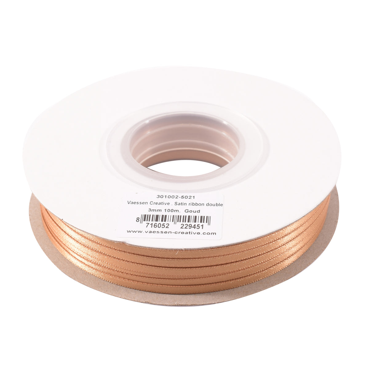 Vaessen creative • Satinband 3mmx100m Bronze