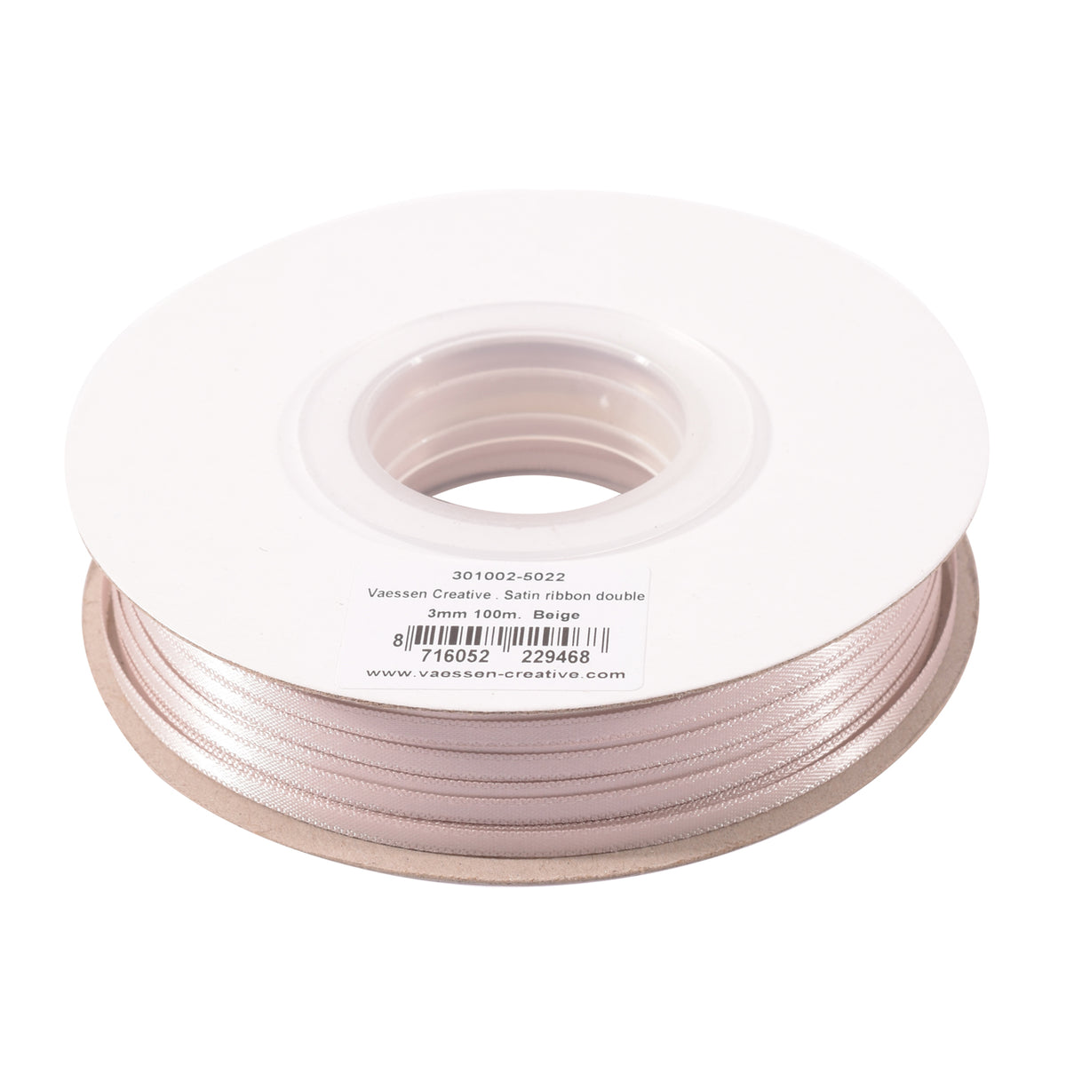Vaessen creative • Satinband 3mmx100m beige