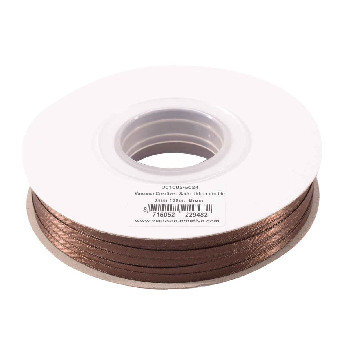Vaessen creative • Satinband 3mmx100m braun