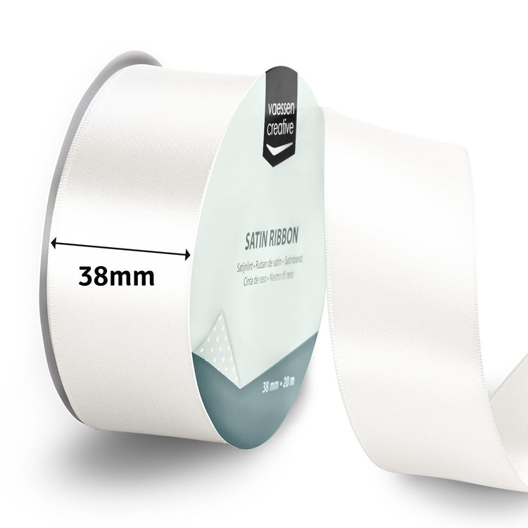 Vaessen creative • Satinband 20mx38mm weiß