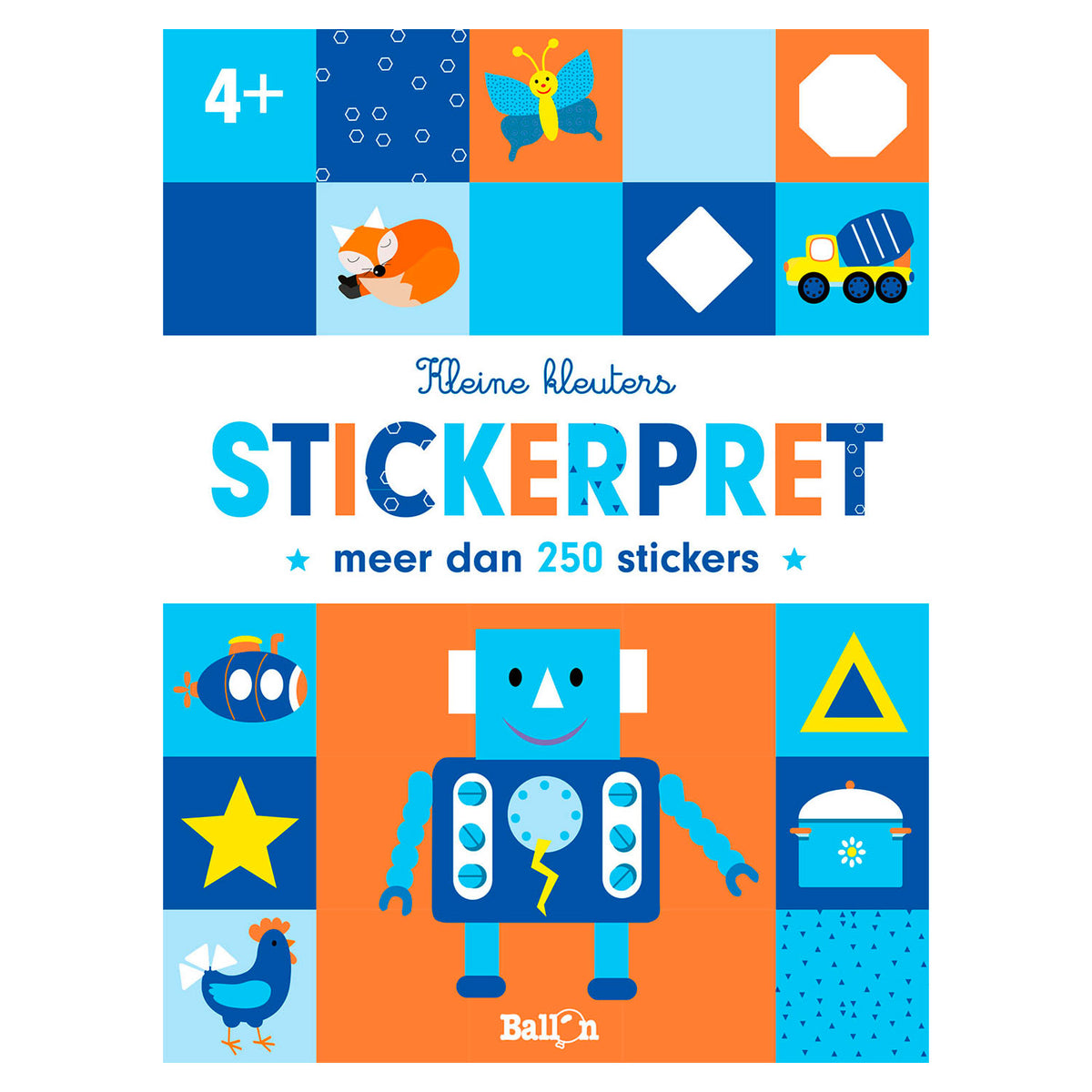 Standard-Herausgeber für kleine Kleinkinderaufkleber, lustiger Roboter 4+