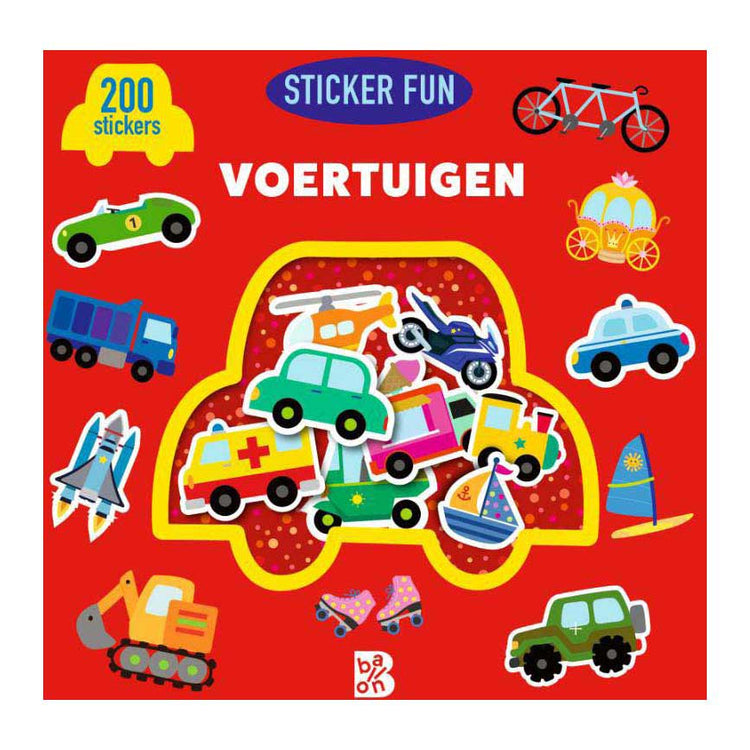 Standard-Verlagsaufkleber, Buchaufkleber, lustige Fahrzeuge, 200 Aufkleber, 3–4 Jahre