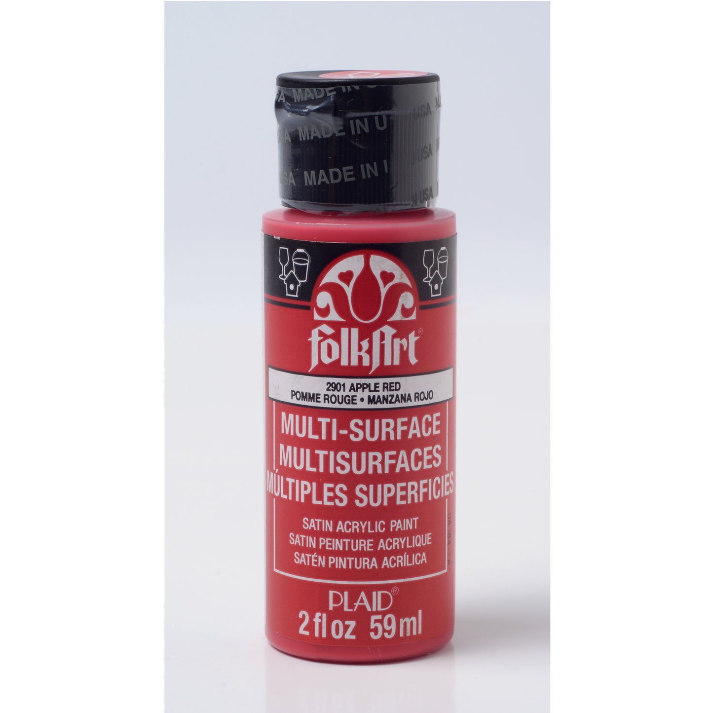 Folkart • Mehrflächenfarbe Apfelrot 59 ml