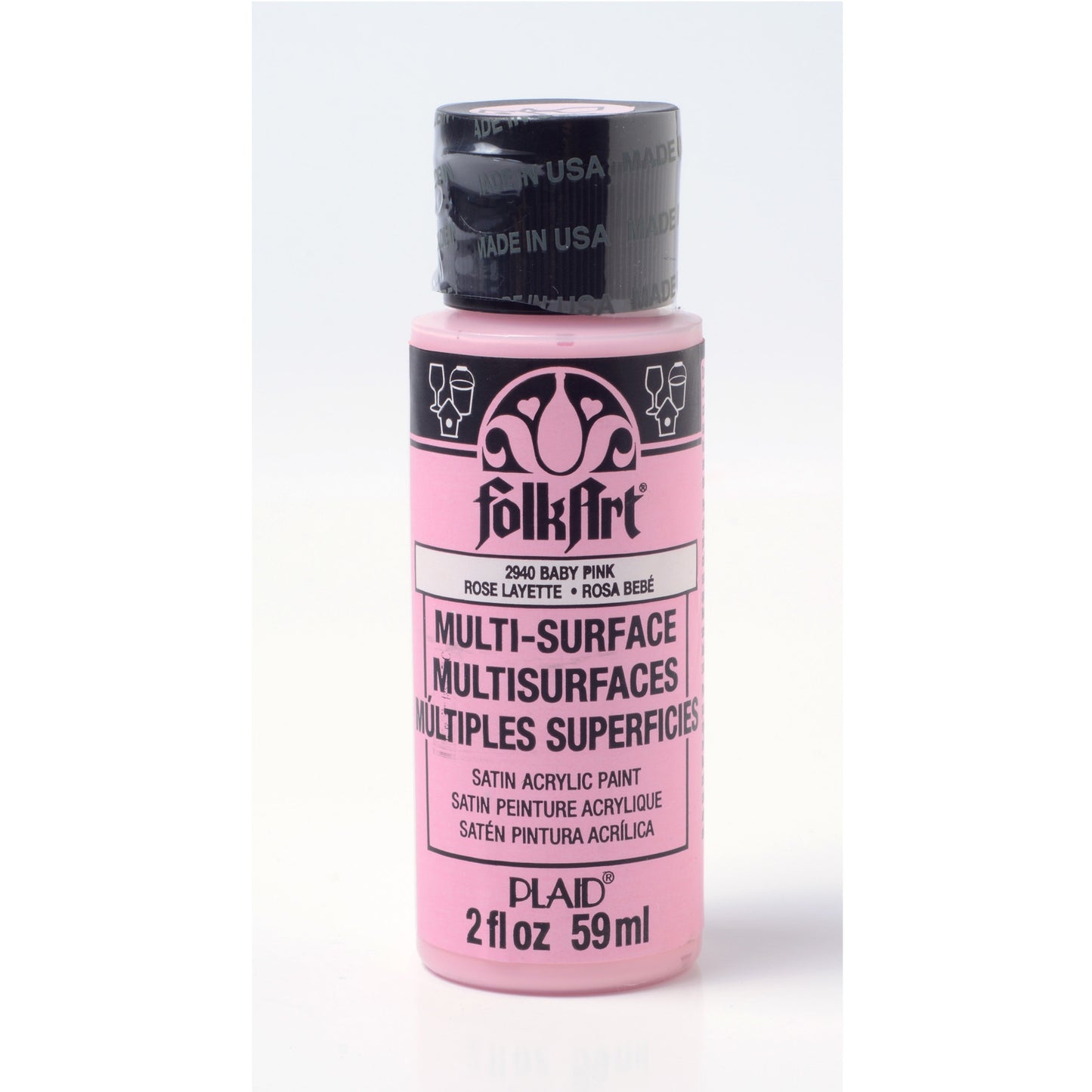 Folkart • Mehrflächenfarbe Babyrosa 59 ml