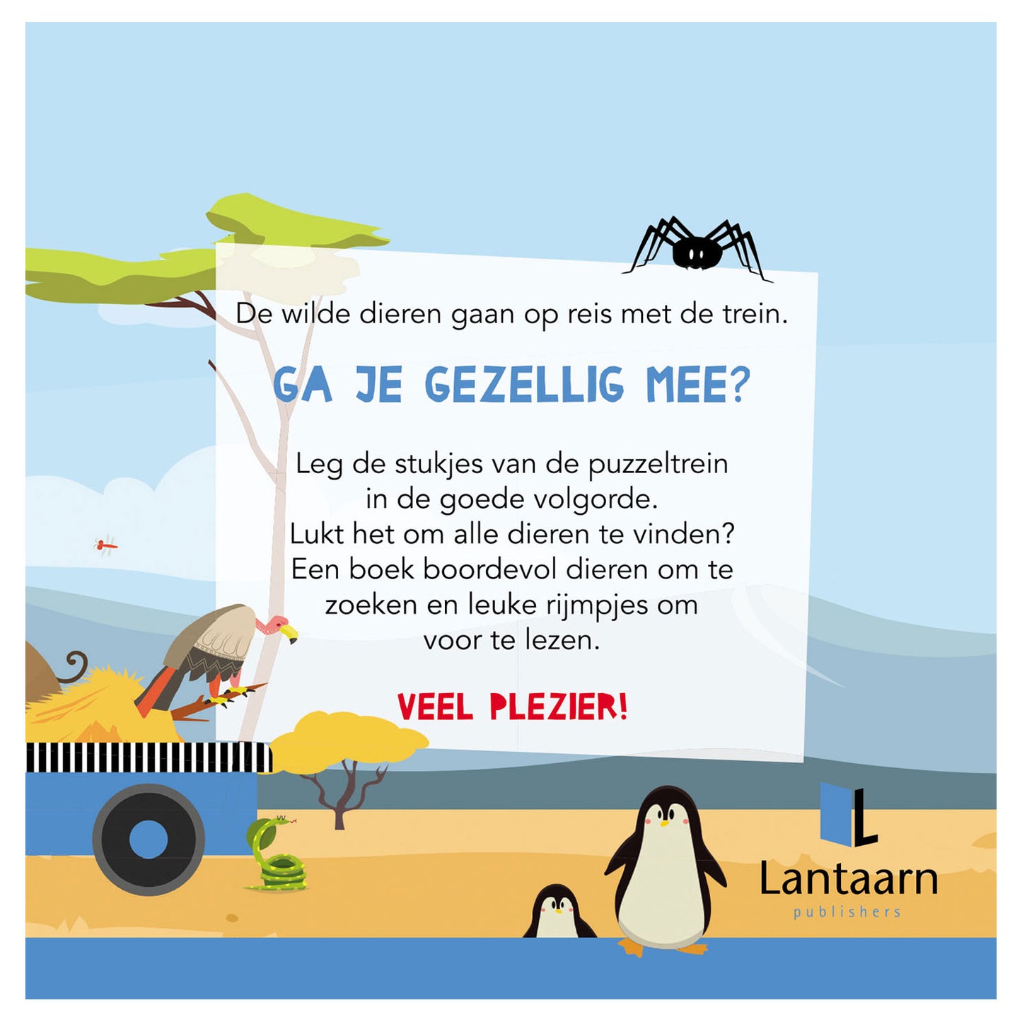 Lantern Publishers Book und Puzzle Train Wild Diereen