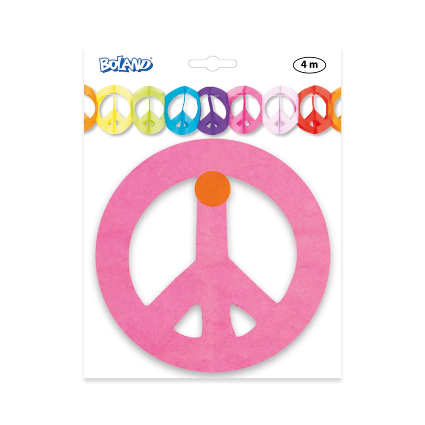 Boland Papier-Konfettikanone Peace 4 m