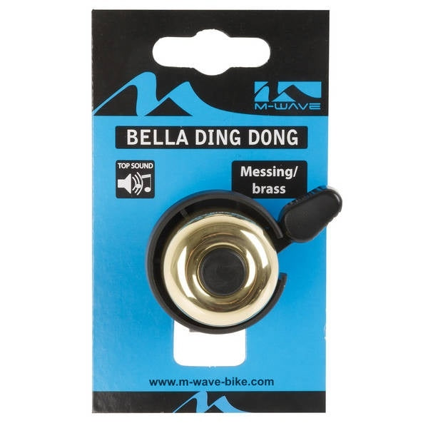 M-Wave Fahrradklingel Bella Ding-Dong ø33mm Goldmessing