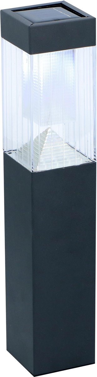 Grundig Solar-Gartenbeleuchtung 1 Stück – Solar-Gartenbeleuchtung – Solarlampe – Gartenfackeln – LED-Außenlampen – Schwarz