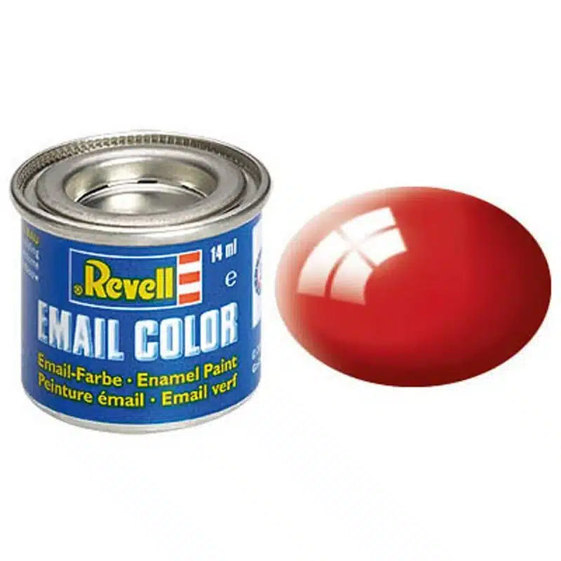Revell E -Mail Paint # 31 Fire Red, Eody Glossy