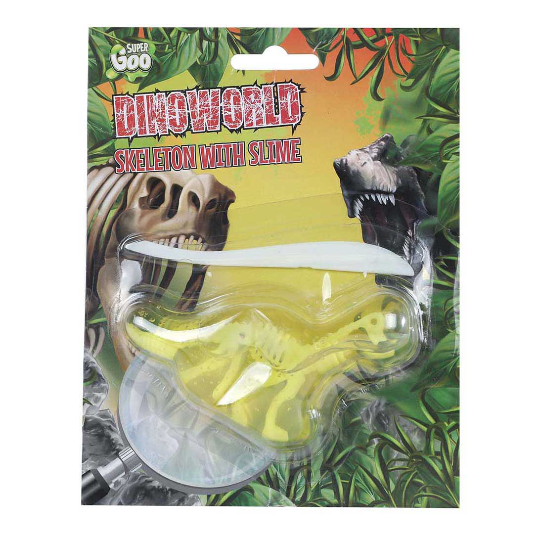 Dinoworld-Skelett mit Dinosaurierschleim