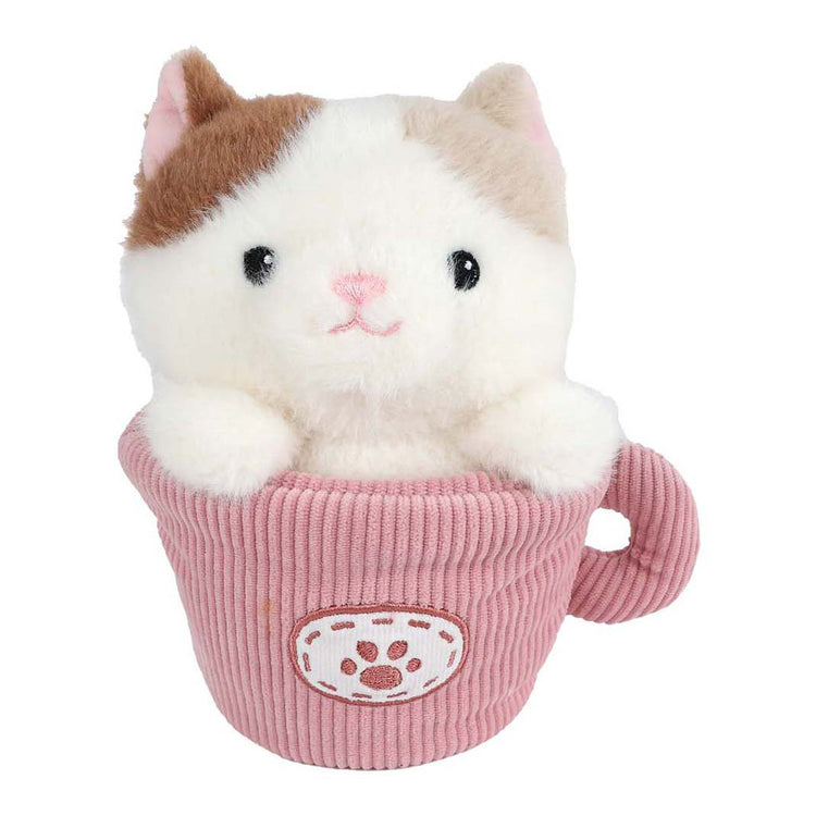 Nimm mich mit nach Hause, Katze im Becher, Plüsch, 18 cm