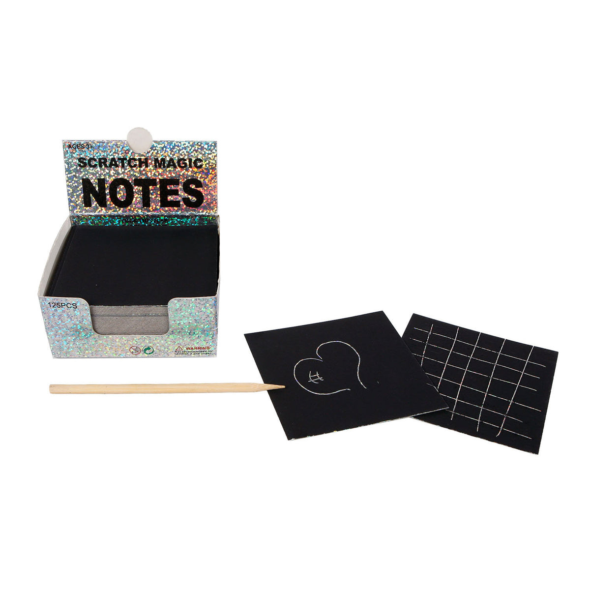 Scratch -Memoblätter mit Schrott