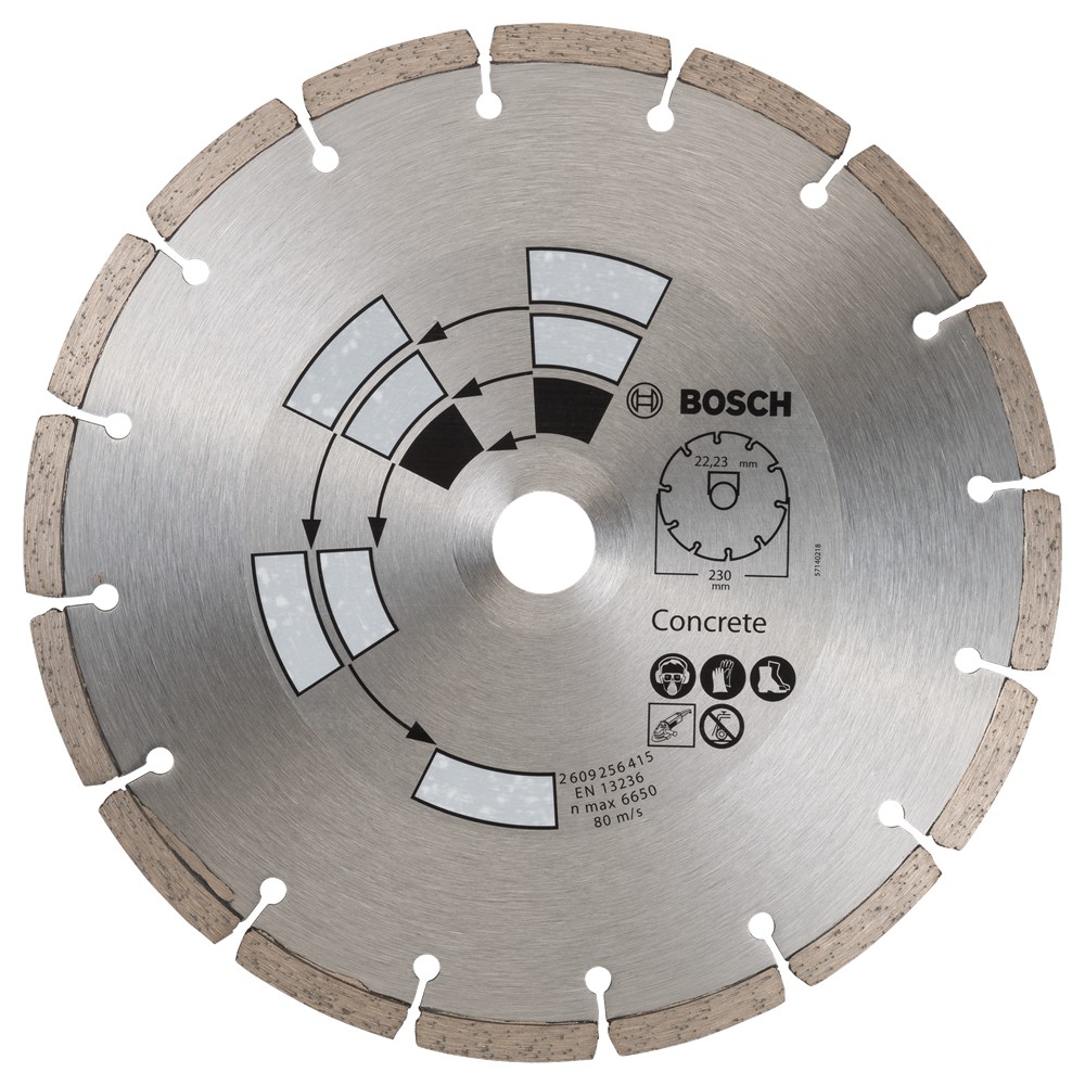 Bosch Zubehör Diamanttrennscheibe Beton | 230 mm – 2609256415