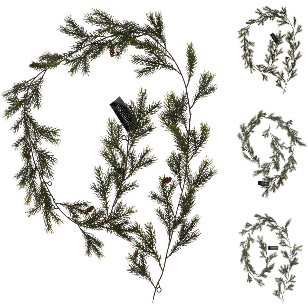 Weihnachts-Tannengirlande 180cm 3sort