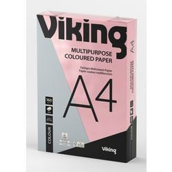 Farbiges Papier, 160 g/m2, A4, pastellfarben, rosa