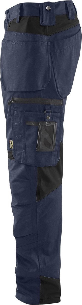 Blåkläder Blaklader 1555 Arbeitshose mit Nageltaschen dunkelblau schwarz – Größe 46