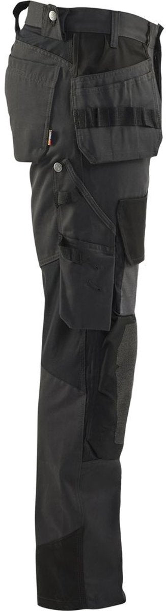 Blåkläder blaklader werkbroek met kevlar en stretch 1554-1860 – donkergrijs black – c56