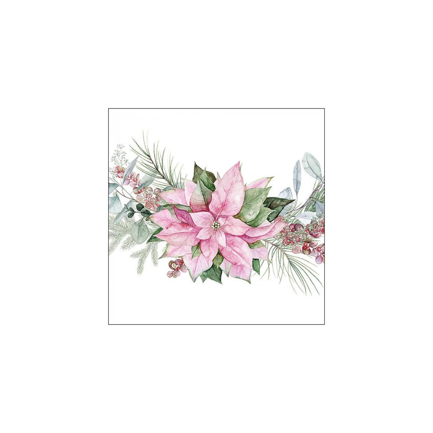 Ambiente Servietten 33cm rosa Weihnachtsstern
