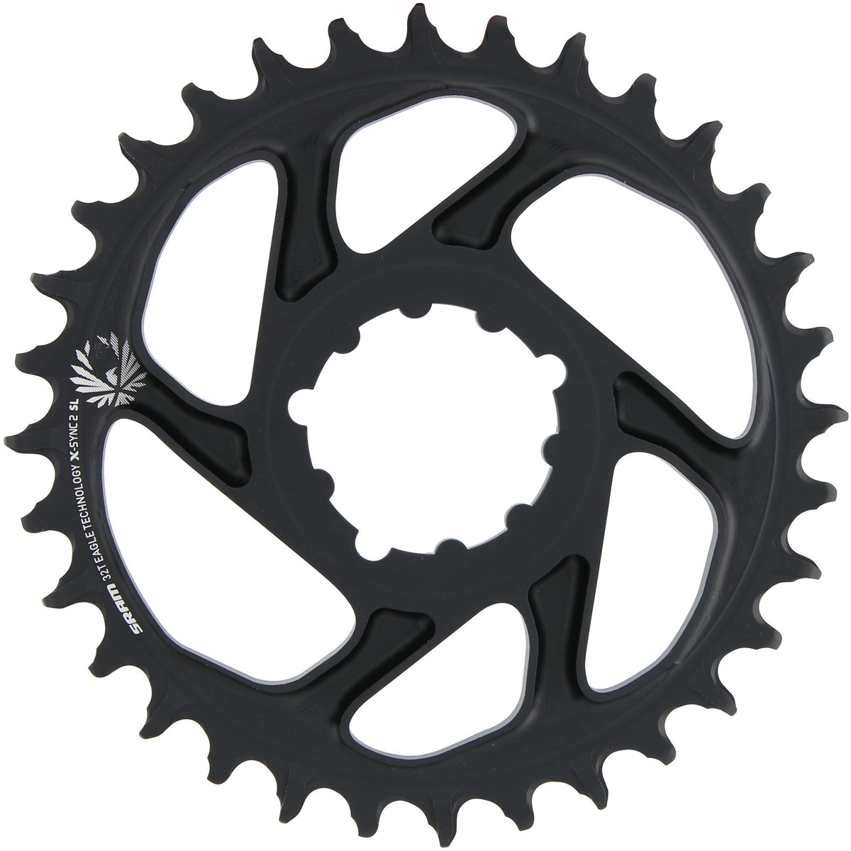 SRAM-Kettenring X-Sync2 SL 32 Zähne Alu Schwarz