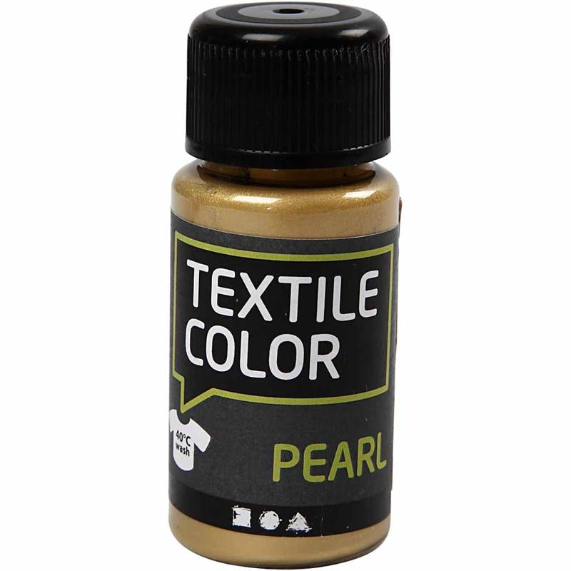 Kreativfirma Textilfarbe -Code Textile Paint Gold Pearl Pearl, 50 ml