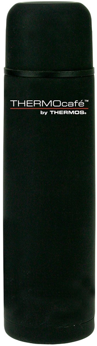 Thermosflasche für jeden Tag 1 Liter – schwarzer Gummi