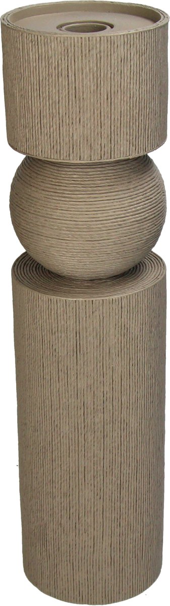 HD Collection Kerzenhalter Polyresin Sand 11x11x36cm