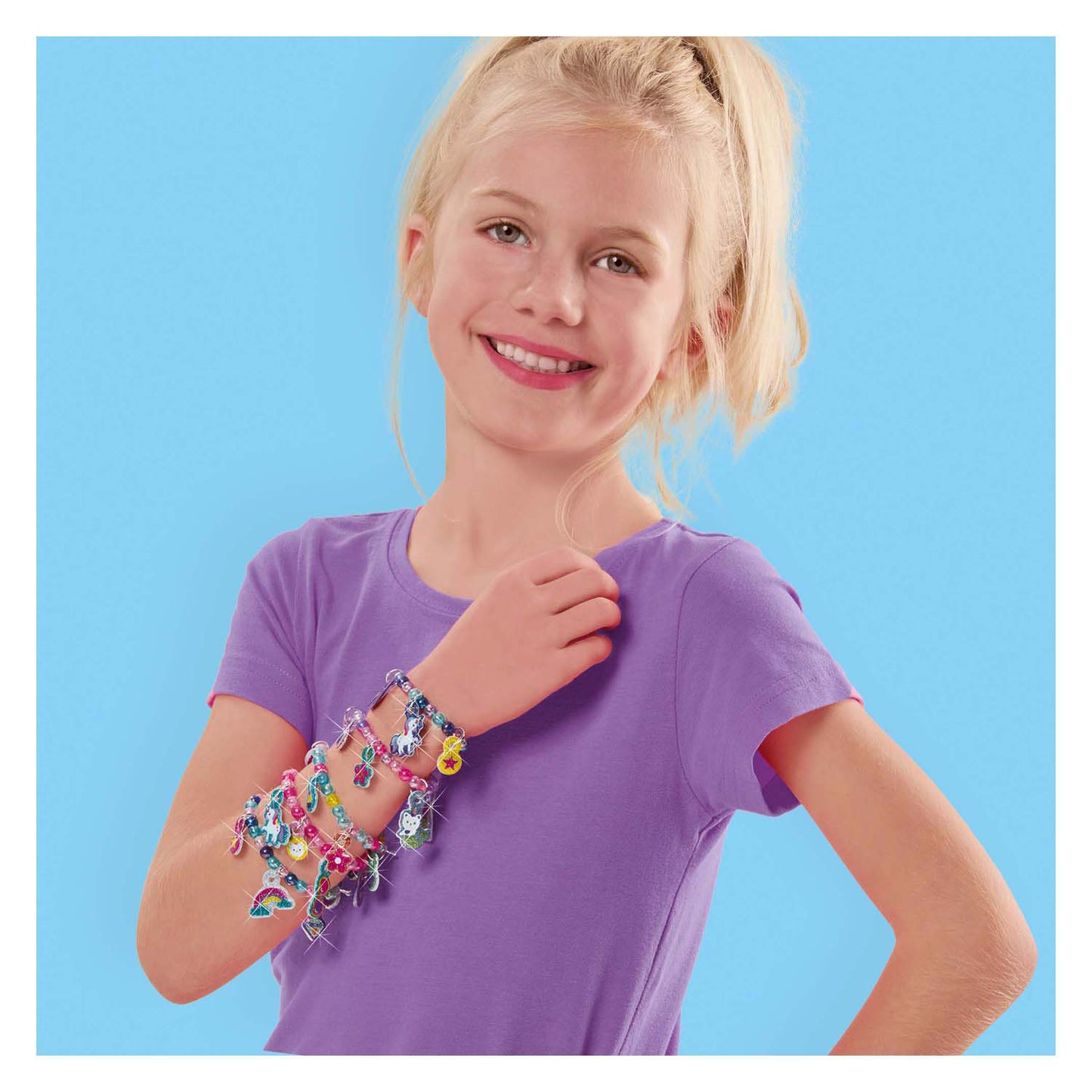 SES Puffy Glitter Aufkleber Armbänder