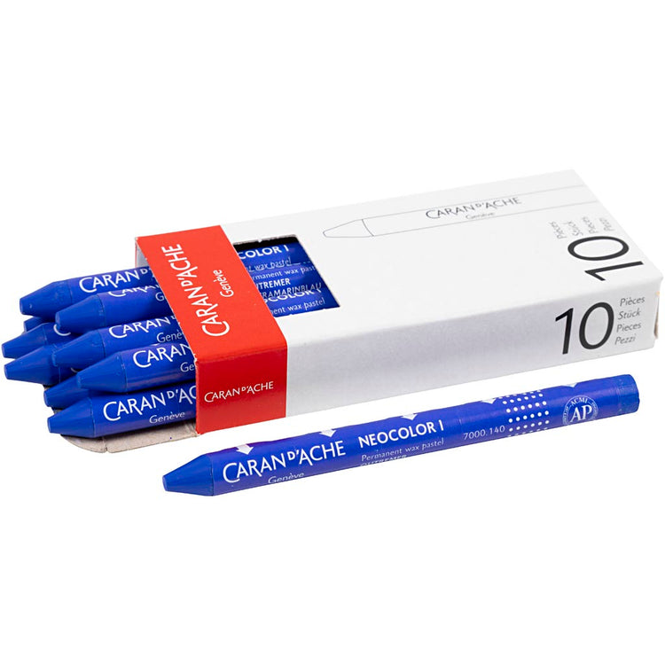 Caran Dache Caran d'ache neocolor i, L: 10 cm, Stärke 8,5 mm, Ultramarin (140), 10 Stück 1 Box
