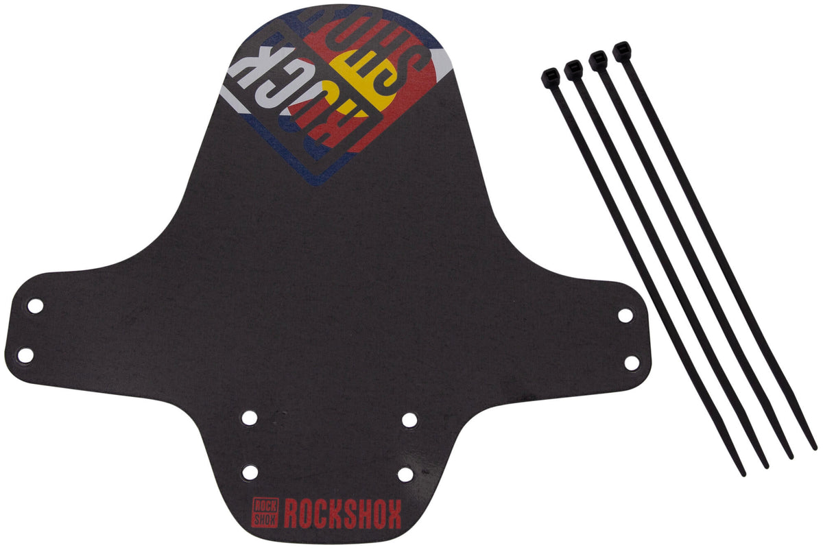 Rockshox Clip-On Fender RS Black Colorado Flagge