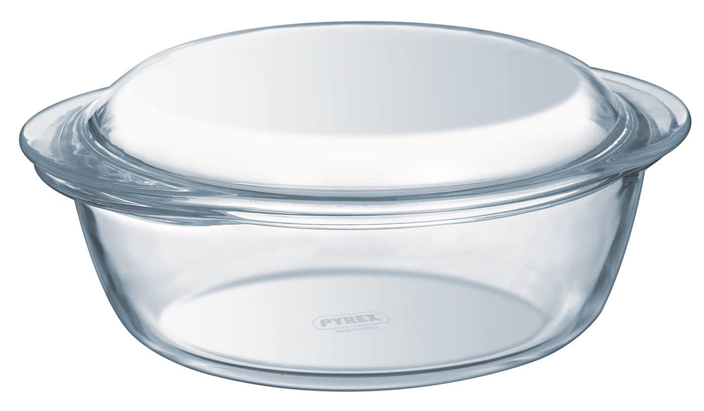 Pyrex -Backform mit Deckel 1,6 l und 0,5 l