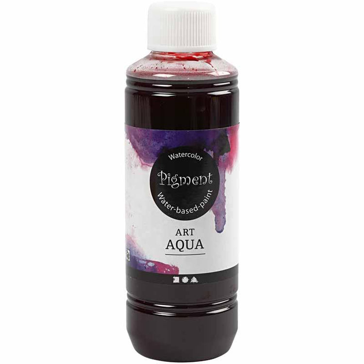 Pigmentierte flüssige Aquarellfarbe, rot, 250 ml 1 Flasche