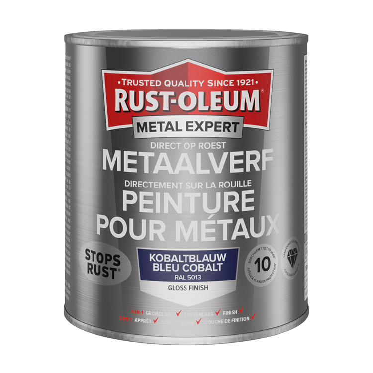 Rust-Oleum 1071407 – Metallfarbe-hg-ral5013 – 750 ml direkt auf Rost | 1 Stk