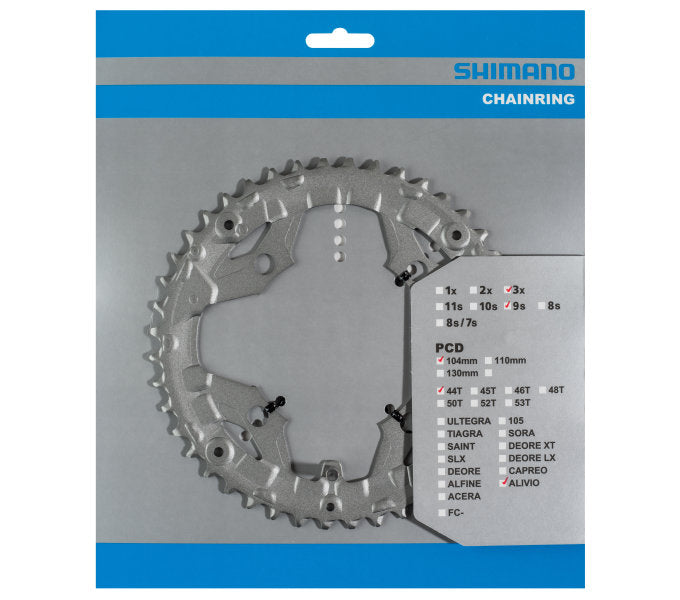 Shimano - Kette Top 44T Alivio FC -T4060 9 Geschwindigkeit - Silber