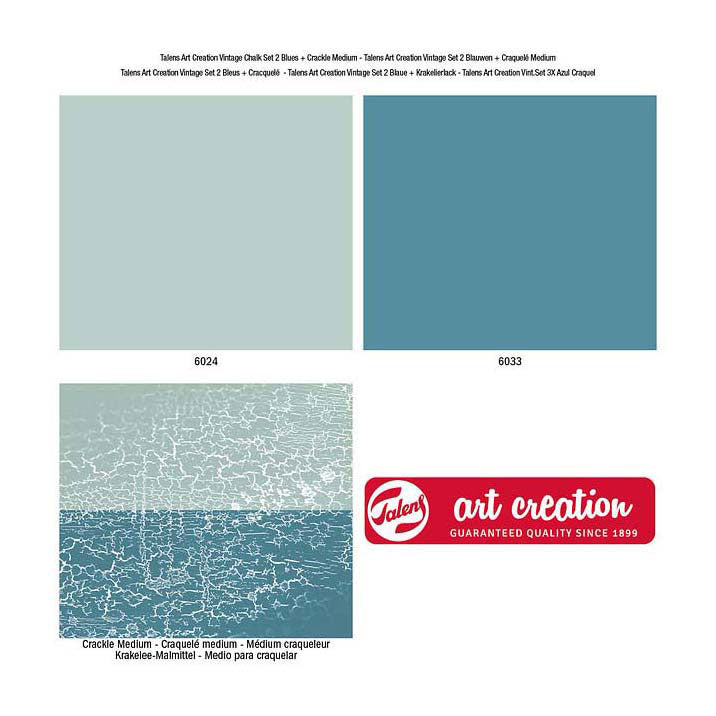 Talens Art Creation Vintage Set 2 Blues und Craquel