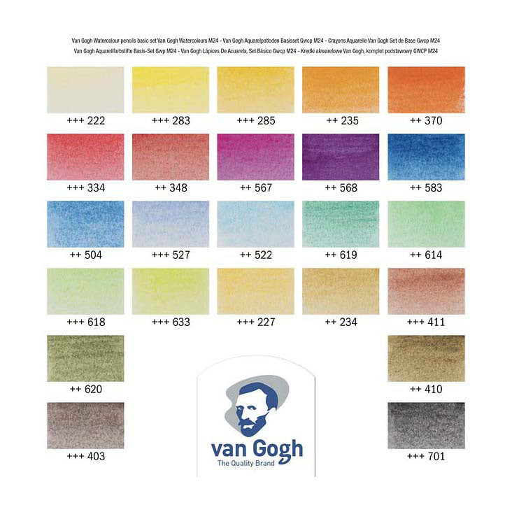 Van Gogh Basic Set Aquarellstifte mit 24 Farben