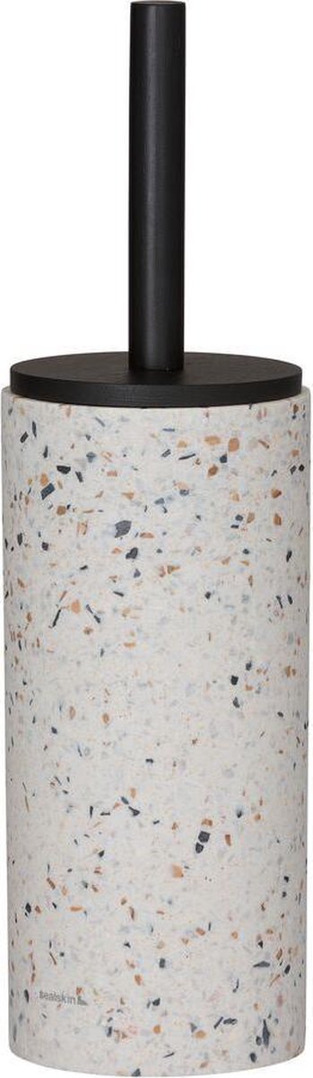 Robbenfellmischung – Toilettenbürste mit Halter – freistehend – Terrazzo