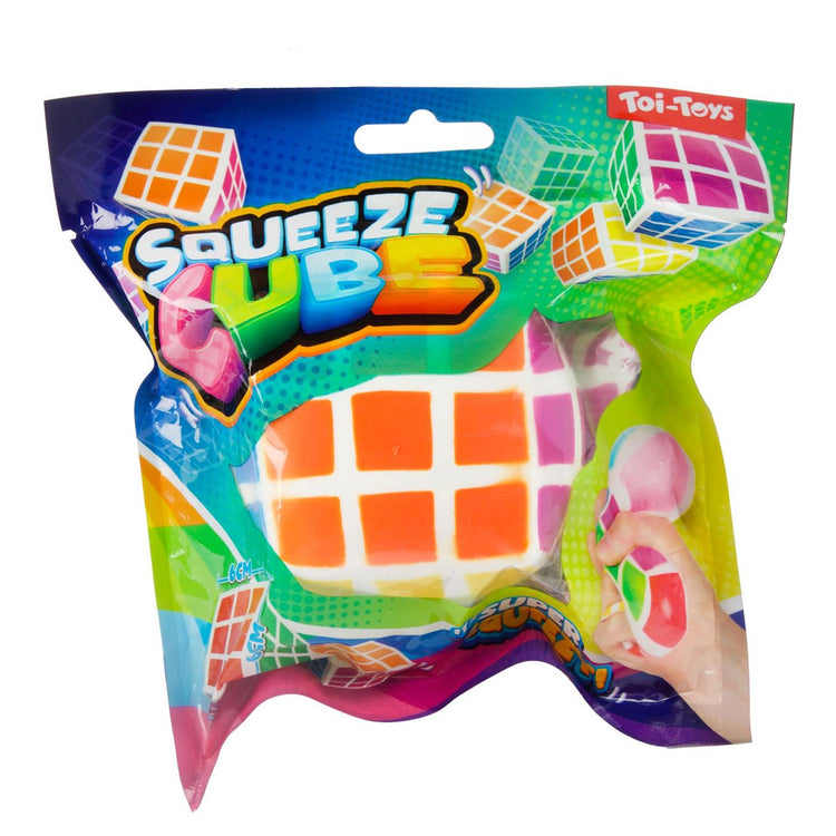 Toi-toys Quetschwürfel Zauberpuzzle 6 cm | 6 Stück