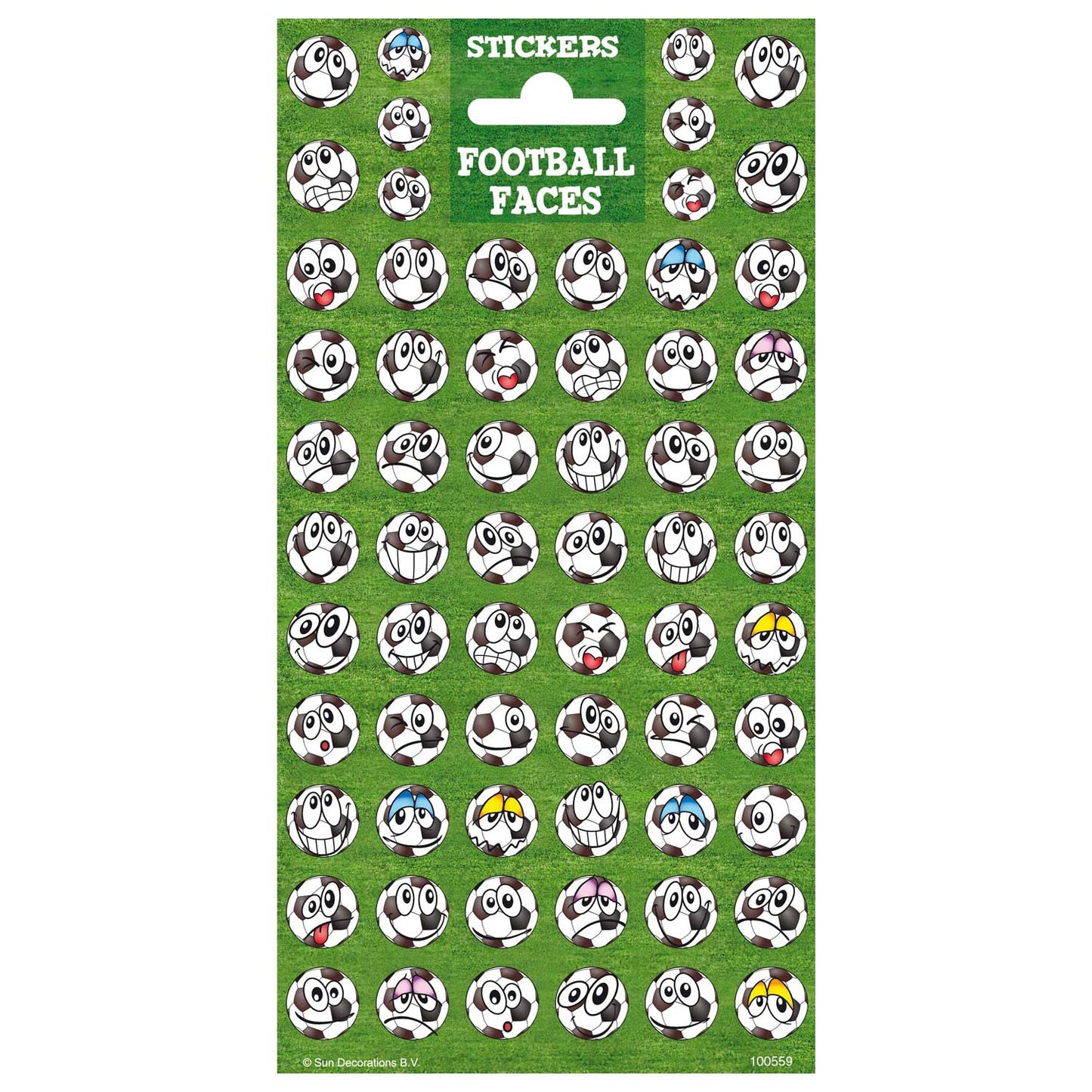 Totum Stickervel Twinkle Football -Gesichter