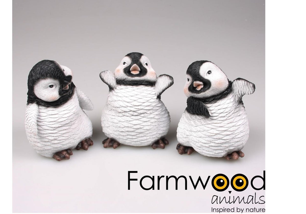 Bauernhof-Tierstatue Pinguin 13x22x20cm