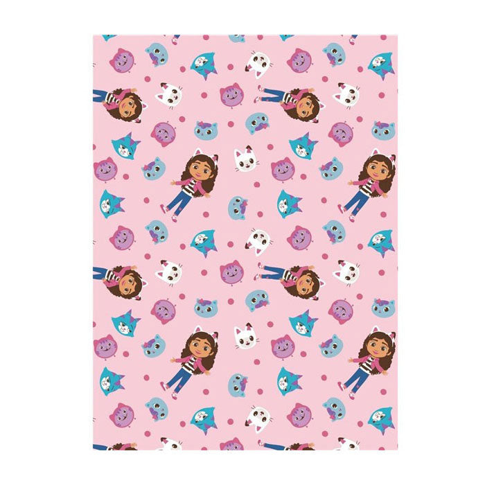 Flanel Deken Gabbys Poppenhuis, 110x1450 cm