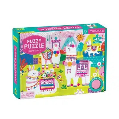 Mutter Mudpuppy Fuzzy Feel Puzzle Lama Land - 42 Stücke