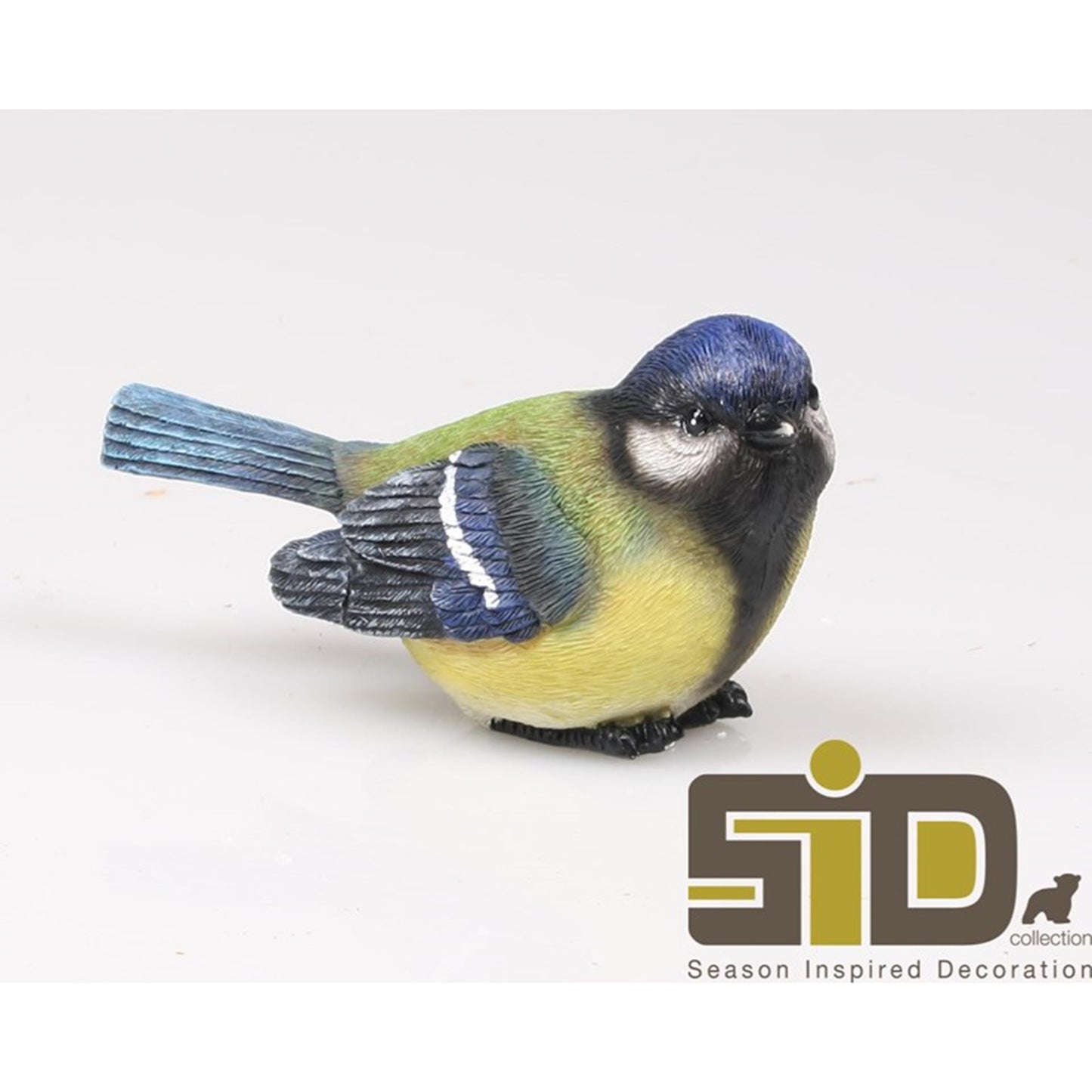 Von der Jahreszeit inspirierte Dekoration, Vogelstatue, Kohlmeise