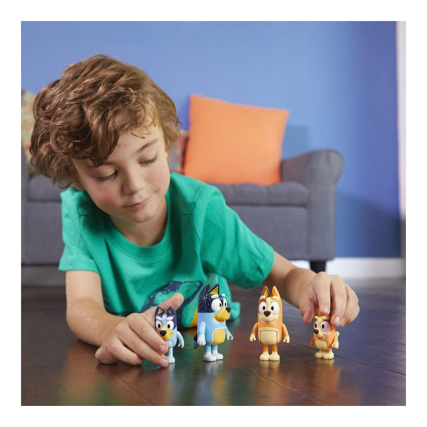 Elch Toys Bluey Family Speel Figuren, 4st.