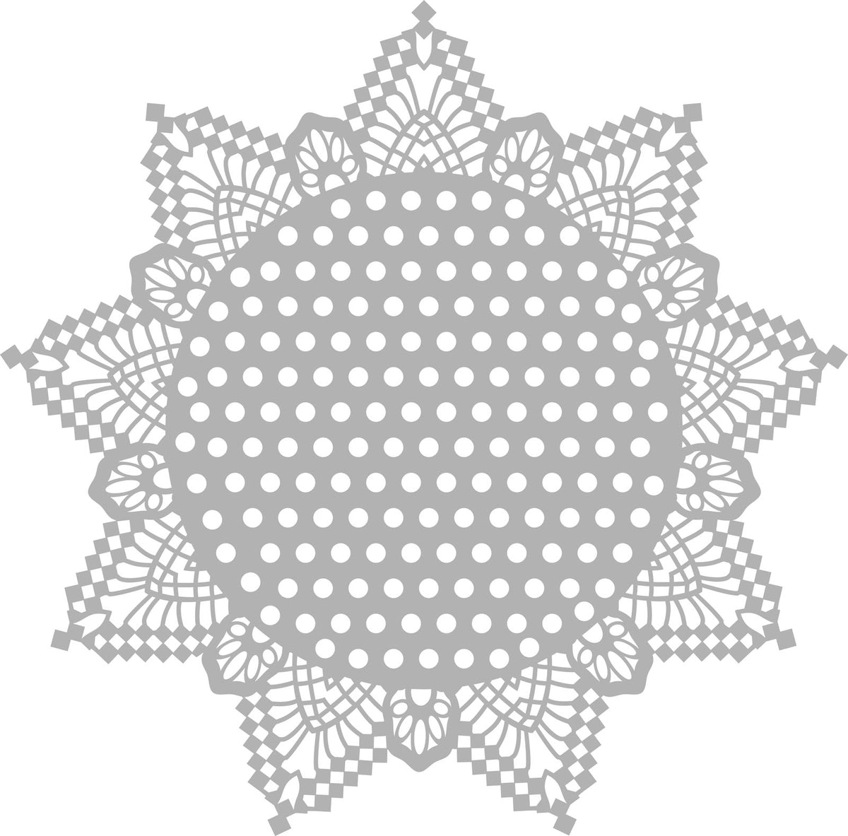 Vaessen creative • Maskenschablone 30x30cm Punkte mit Kanten
