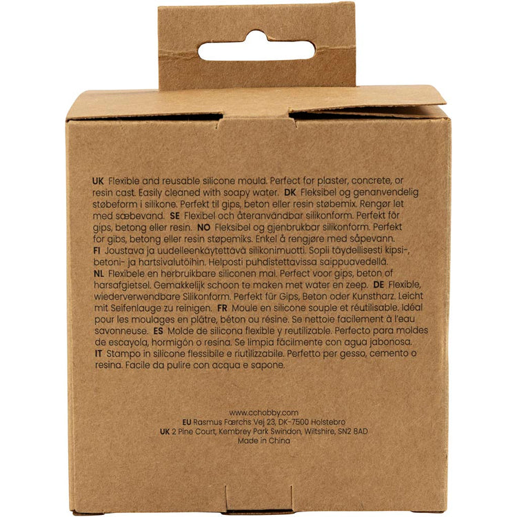 Creativ Company Silikonformen, Engel:, H: 9,5 cm, B: 7 cm, matt transparent, 1 Stück 1 Box