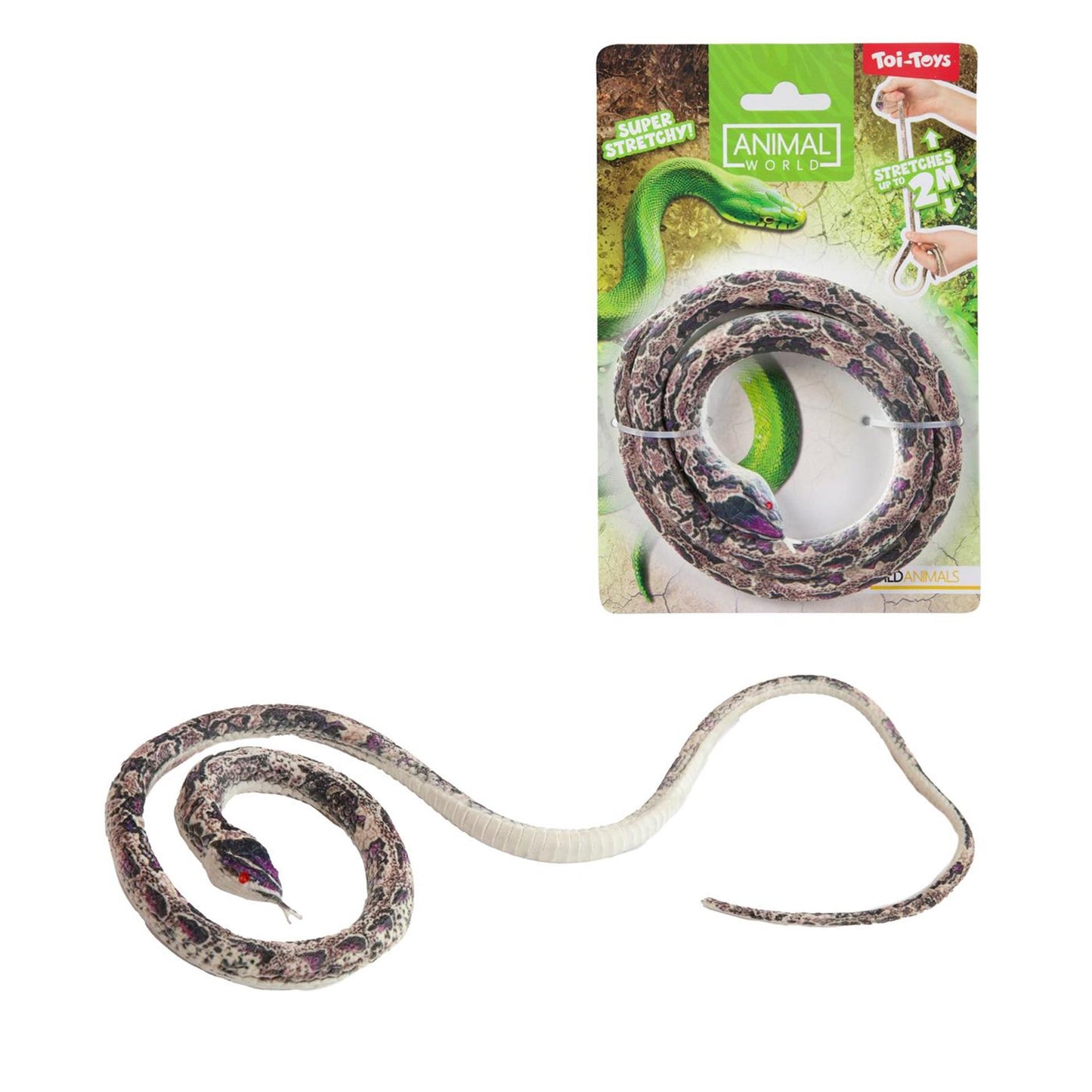 Toi-toys Tierwelt lebensechte Schlange 60cm