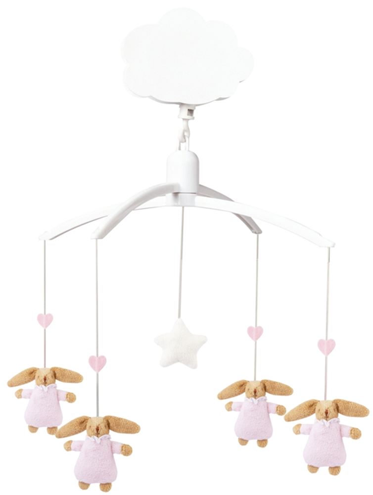Musikmobile Hase rosa