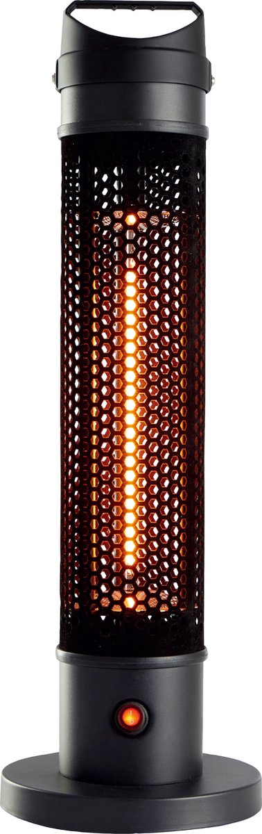 Alpina Heater Elektrische Terrassenheizung – Infrarotheizung mit 360-Grad-Wärmeverteilung – Elektroheizungen IP44 spritzwassergeschützt – Infrarot-Terrassenheizung 800 W für drinnen und draußen