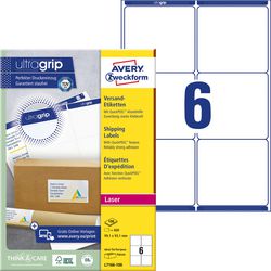 Versandetiketten Avery Zweckform Ultragrip weiß
